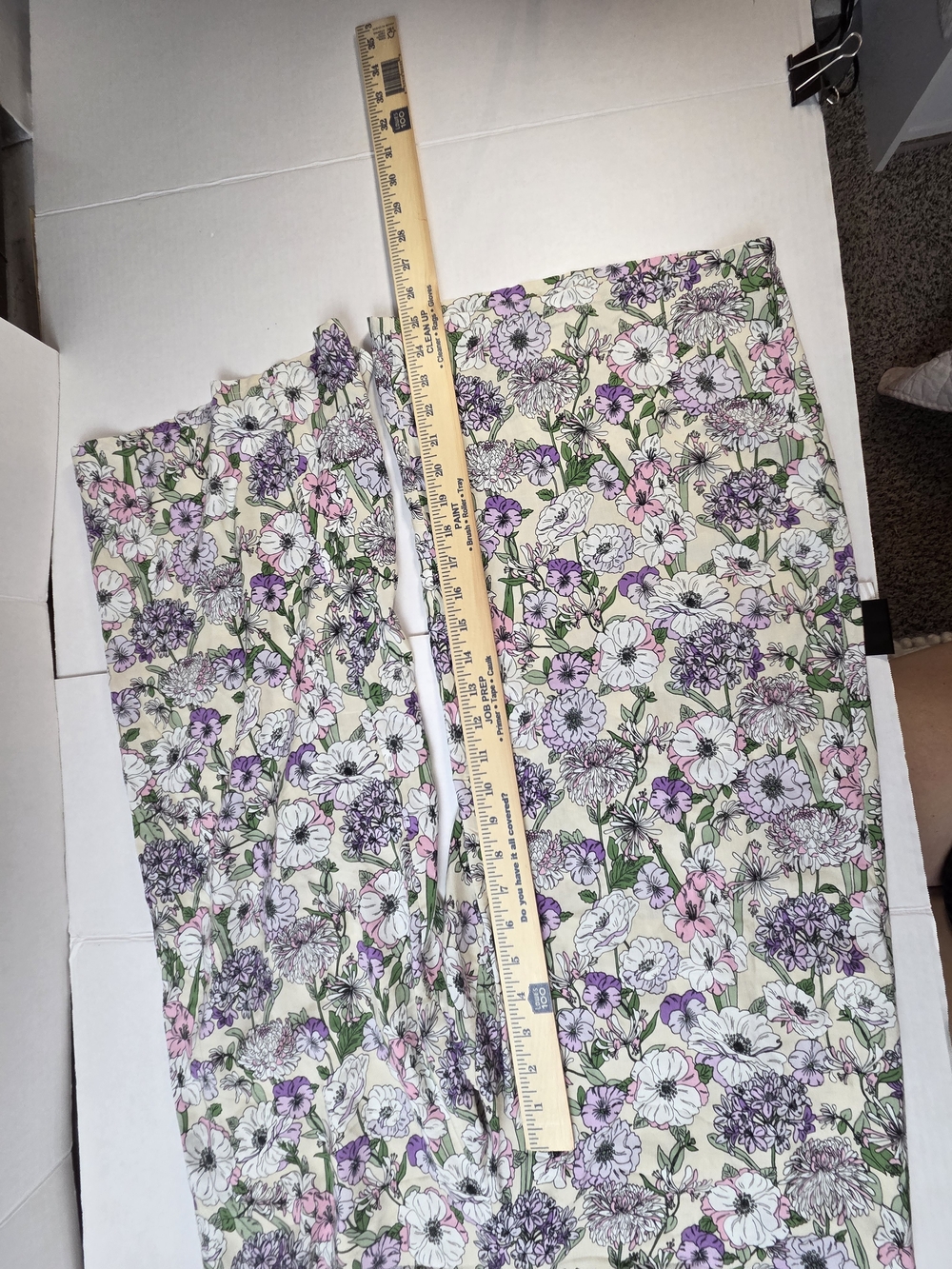 Ivy City Co Lavender & Cream Floral Cropped Wide-Leg Pants - Picture 6 of 11